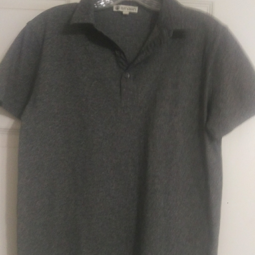Men's Smash Gray Polo style shirt Size Medium